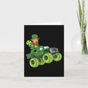 Tarjeta Monstruo del Día de San Patricio Leprechaun Niño A