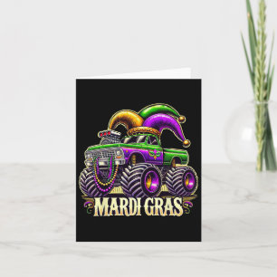 Tarjeta Monstruo del Mardi Gras Chicas del Carnaval