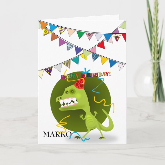 Tarjeta Monstruo dulce, dulce cumpleaños (Anverso)