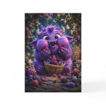 Monstruo Lindo Bandido de Bayas Arte Fantasía Bosq