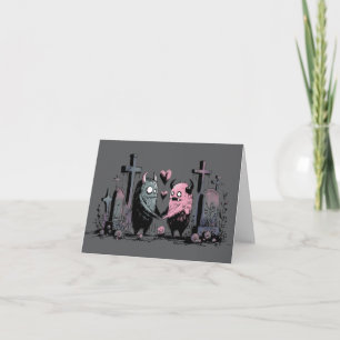 Tarjeta Monstruos enamorados