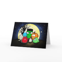 Monstruos felices Halloween