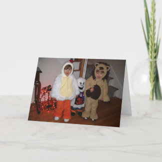 Tarjeta monstruos pequeños