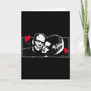 Tarjeta Monstruos Universales Día de San Valentín Frankens