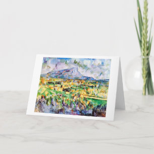 Tarjeta Mont Sainte-Victoire, Paul Cezanne