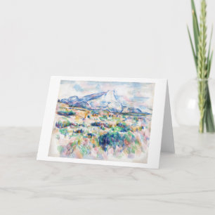 Tarjeta Mont Sainte-Victoire, Paul Cezanne