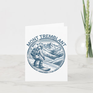 Tarjeta Mont Tremblant Canadá Snowboarder Snowboard