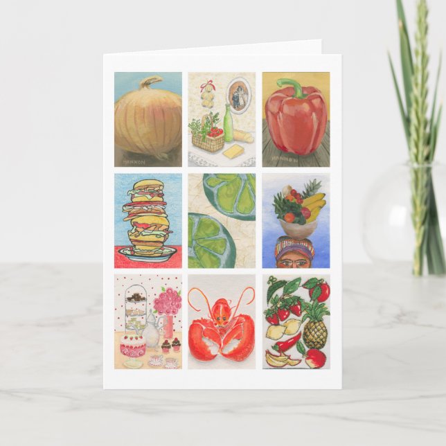 Tarjeta Montaje del desafío de la comida (Anverso)