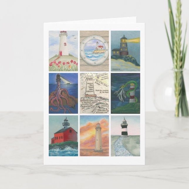 Tarjeta Montaje del desafío del faro (Anverso)