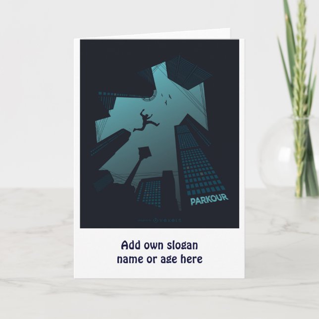 Tarjeta Montaje en el techo del edificio de gráficos para  (Anverso)