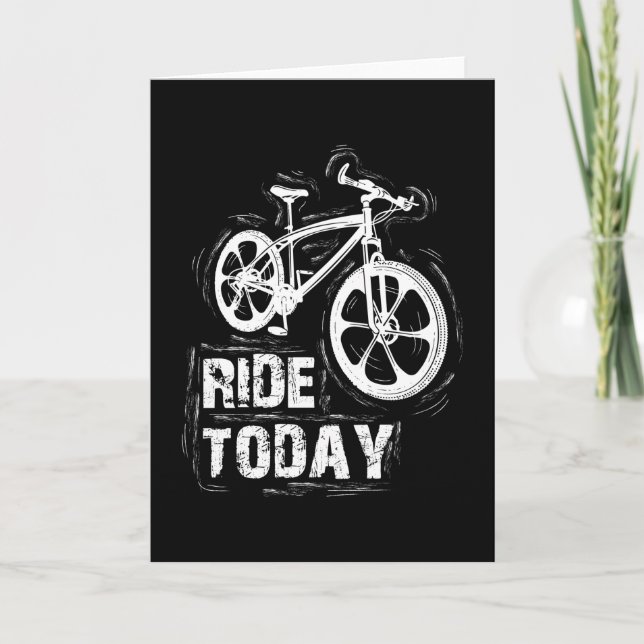 Tarjeta Montaña Bicicleta Bicicleta Ciclismo MTB Gift Idea (Anverso)
