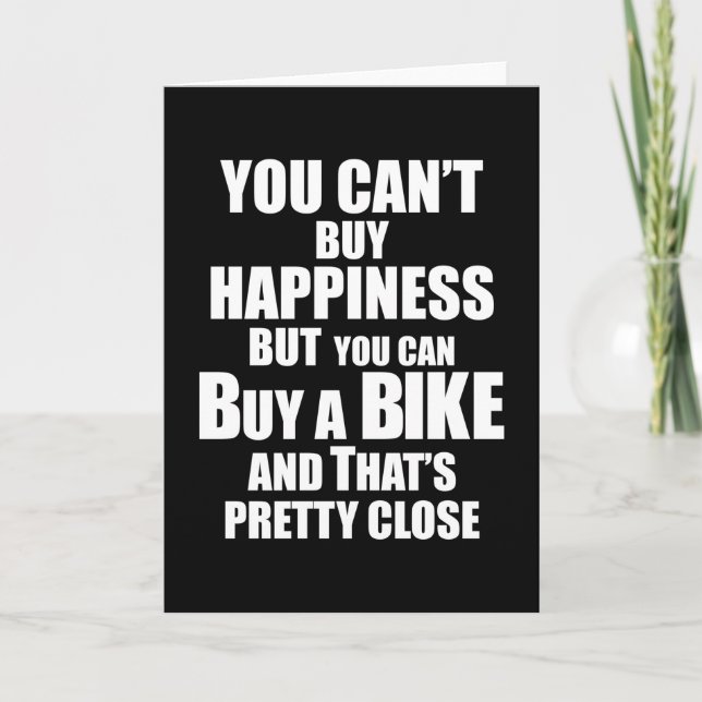 Tarjeta Montaña Bicicleta Bicicleta Ciclismo MTB Gift Idea (Anverso)