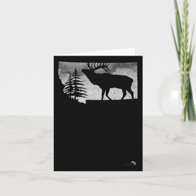 Tarjeta Montana Elk Hunter (Anverso)