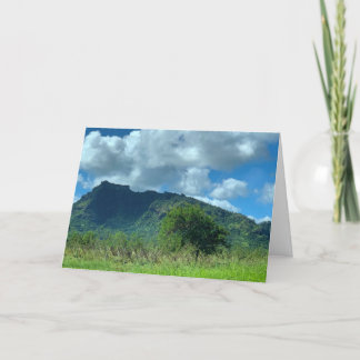 Tarjeta Montaña en blanco