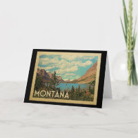 Montana Glaciar Park Vintage Travel