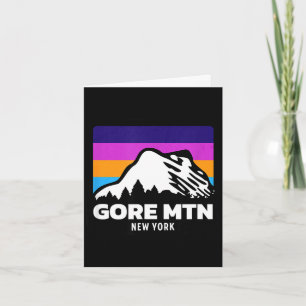 Tarjeta Montaña Gore Nueva York esquí snowboard familia