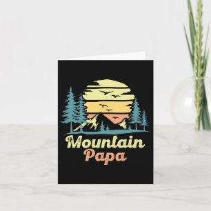 Tarjeta Montaña Papa Camping Senderismo Papá Aventura Padr