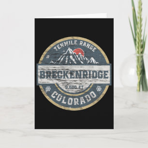 Tarjeta Montaña Rocky Breckenridge Colorado Tenmile