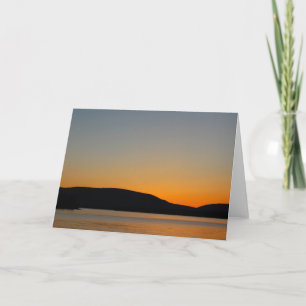 Tarjeta Montaña Silhouette