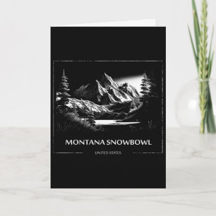 Tarjeta Montana Snowbowl Estados Unidos Esquí Esquí Esquia