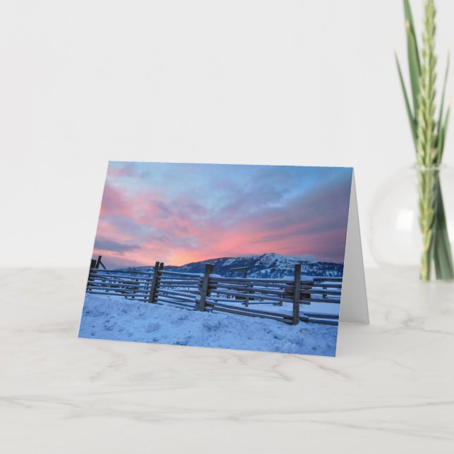 Tarjeta Montana Sunrise Notecard (Anverso)