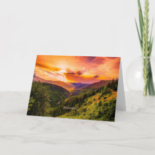 Tarjeta Montana Sunset