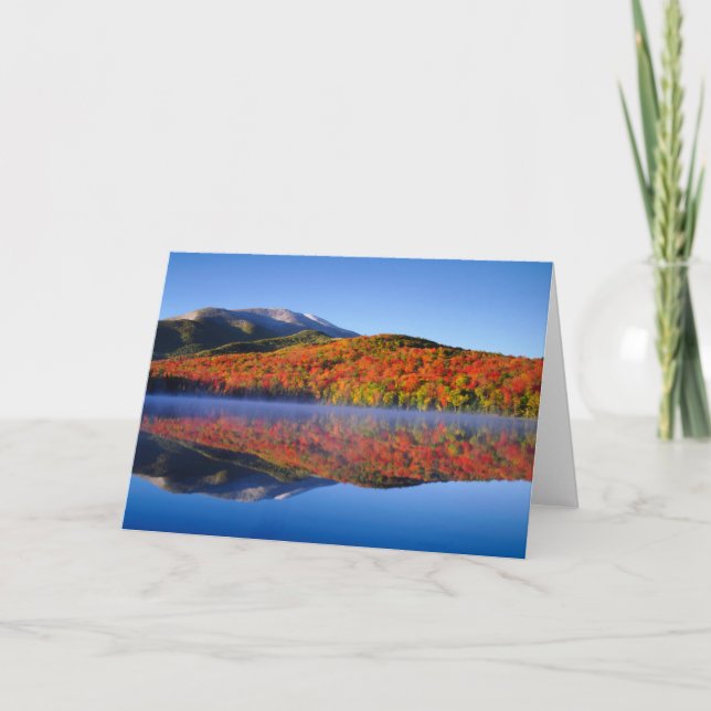 Tarjeta Montañas Adirondack de otoño | Nueva York (Anverso)