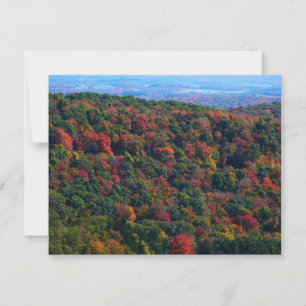 Tarjeta Montañas Apalaches en Otoño