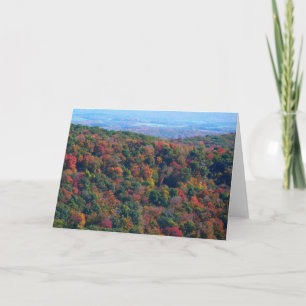 Tarjeta Montañas Apalaches en Otoño