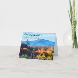 Tarjeta Montañas Blancas de Nuevo Hampshire