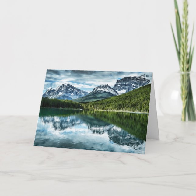 Tarjeta Montañas | Canadian Rockies, Alberta Canadá (Anverso)