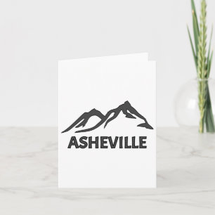Tarjeta Montañas De Asheville Del Wnc Ridge Azul Caroli De
