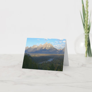 Tarjeta Montañas de Jackson Hole (Parque Nacional Grand Te