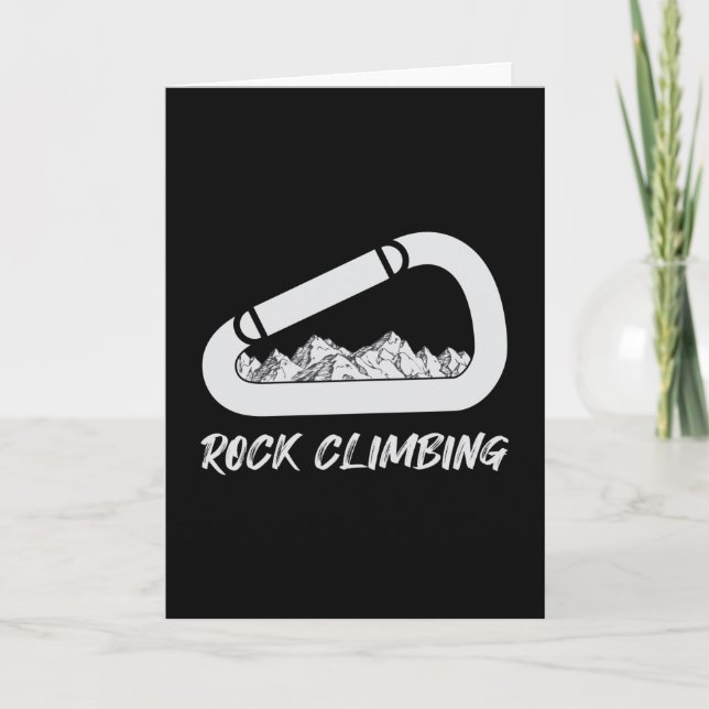 Tarjeta Montañas de Rock Escalar Escalar Idea de Regalo (Anverso)