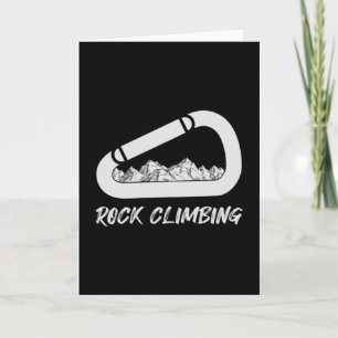 Tarjeta Montañas de Rock Escalar Escalar Idea de Regalo