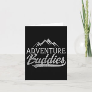 Tarjeta Montañas de senderismo Adventure Buddies Parejas