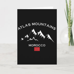 Tarjeta Montañas del Atlas Marruecos Jbel Toubkal Estación