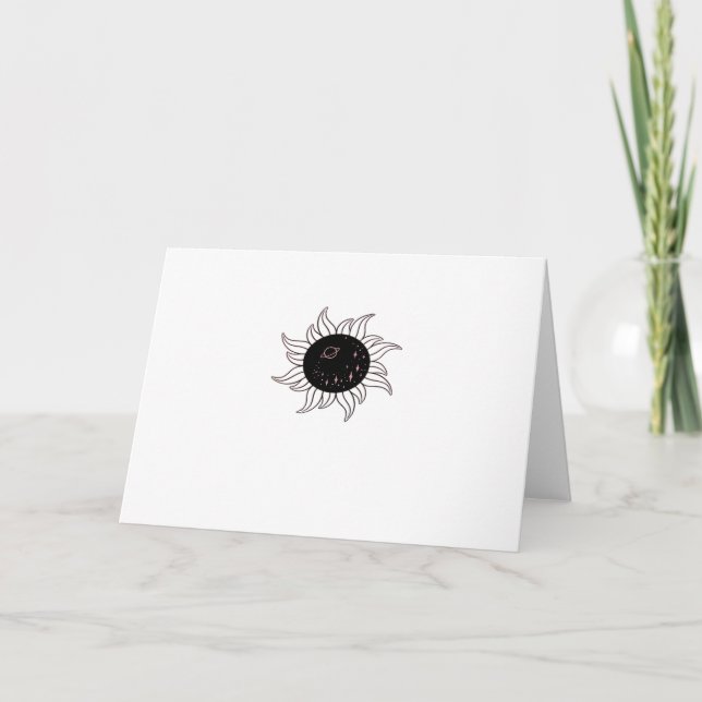 Tarjeta Montañas Del Espacio Soleado De Whimsigoth Y Puest (Anverso)