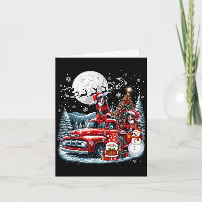 Tarjeta Montañas Gnome Santa Entlebucher Gmas En Grupo En  (Anverso)