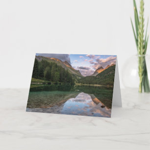 Tarjeta Montañas hermosas del suizo del lago el  