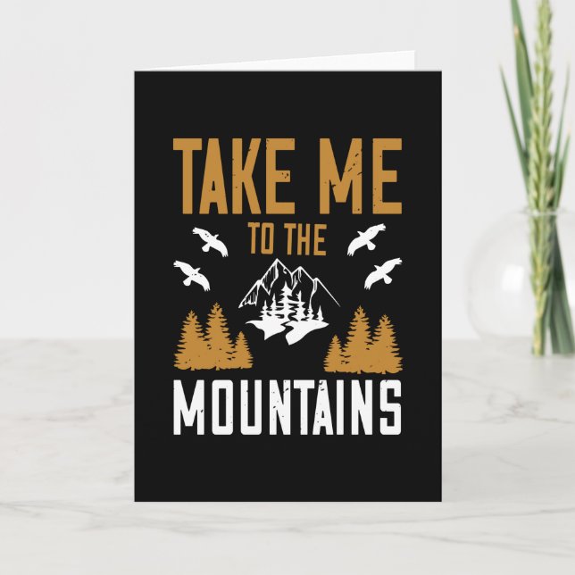 Tarjeta Montañas - Llévame a las Montañas (Anverso)