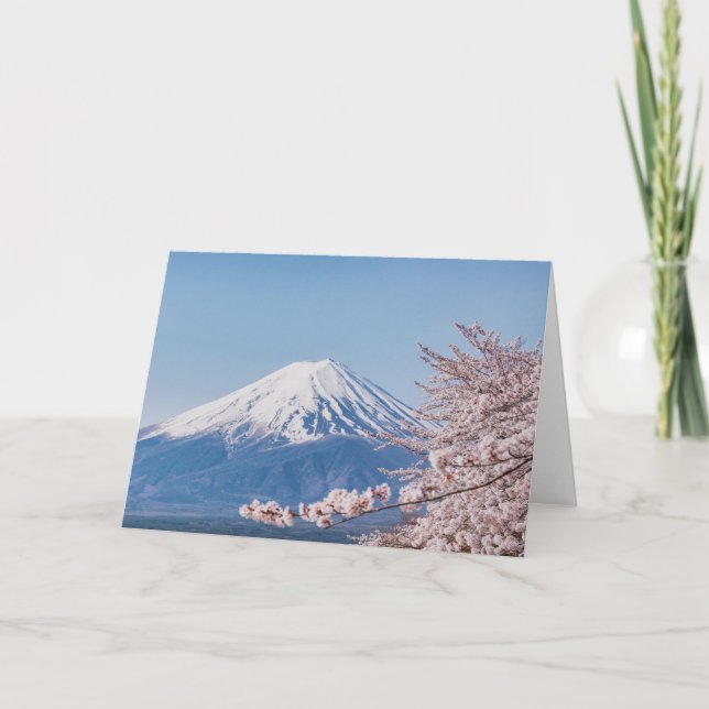 Tarjeta Montañas | Monte Fuji Tokio, Japón (Anverso)
