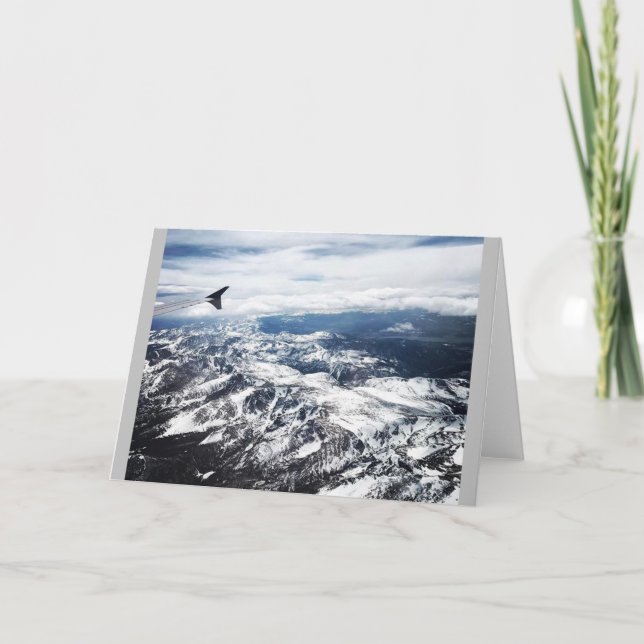 Tarjeta Montañas Rocosas de Colorado (Anverso)