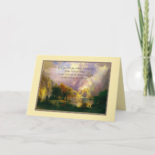 Tarjeta Montañas Rocosas Oración de Serenidad