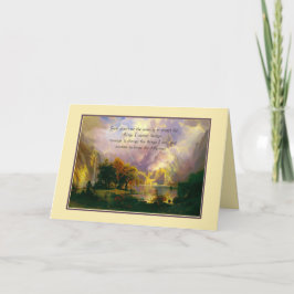 Tarjeta Montañas rocosas Oración por la serenidad