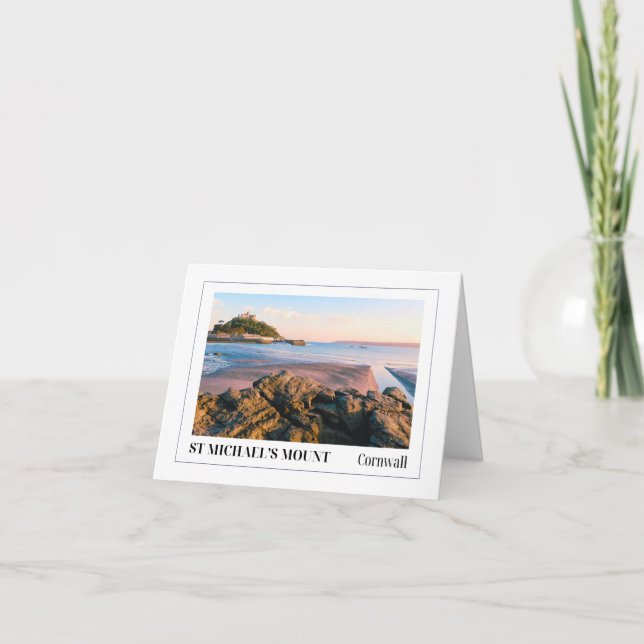 Tarjeta Monte de San Miguel, Cornualles (Anverso)