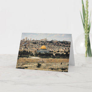 Tarjeta Monte del Templo en Jerusalén, Israel