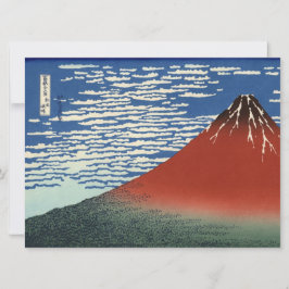 Tarjeta Monte Fuji en clima transparente (Fuji rojo) (Hoku