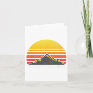 Tarjeta Monte Katahdin Maine Sunset Senderismo Vieja Camis