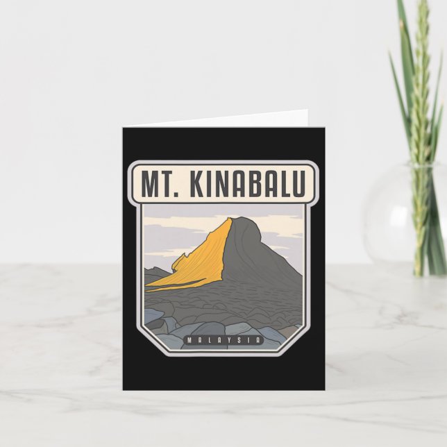 Tarjeta Monte Kinabalu - Malasia (Anverso)